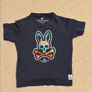 Psycho Bunny Blue Short Sleeve Tee Vibrant Graphic